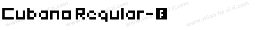 Cubano Regular字体转换